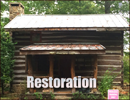 Historic Log Cabin Restoration  Racine, Ohio